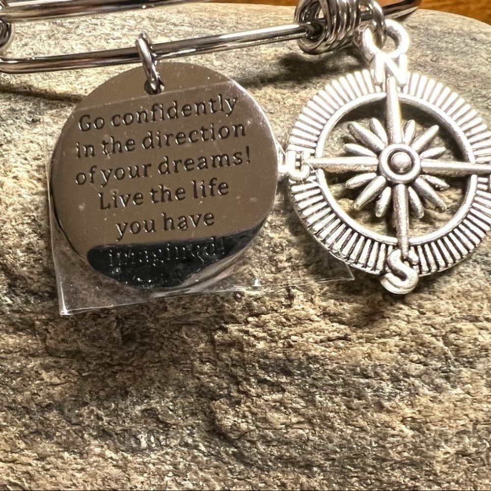3/$30☘️ CJ&m forever bangle bracelet 316 stainless steel Silver Bracelet 2